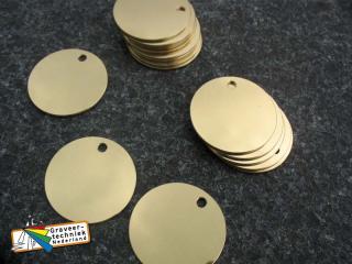 Messing sleutelhangers gepolijst, kan bv met nummer, alle afmetingen mogelijk